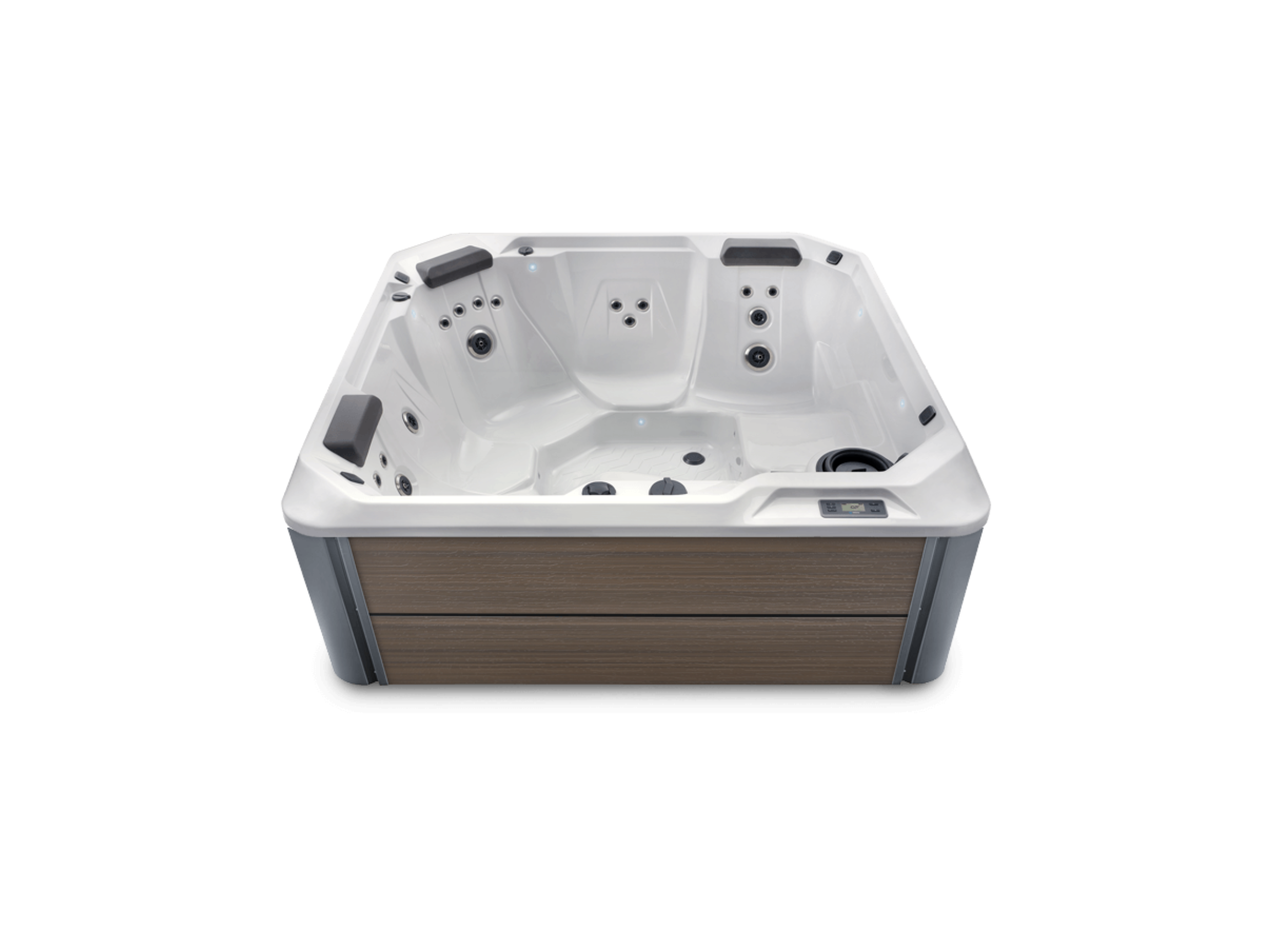 hot spring hot spot pace hot tub interior white exterior havana brown